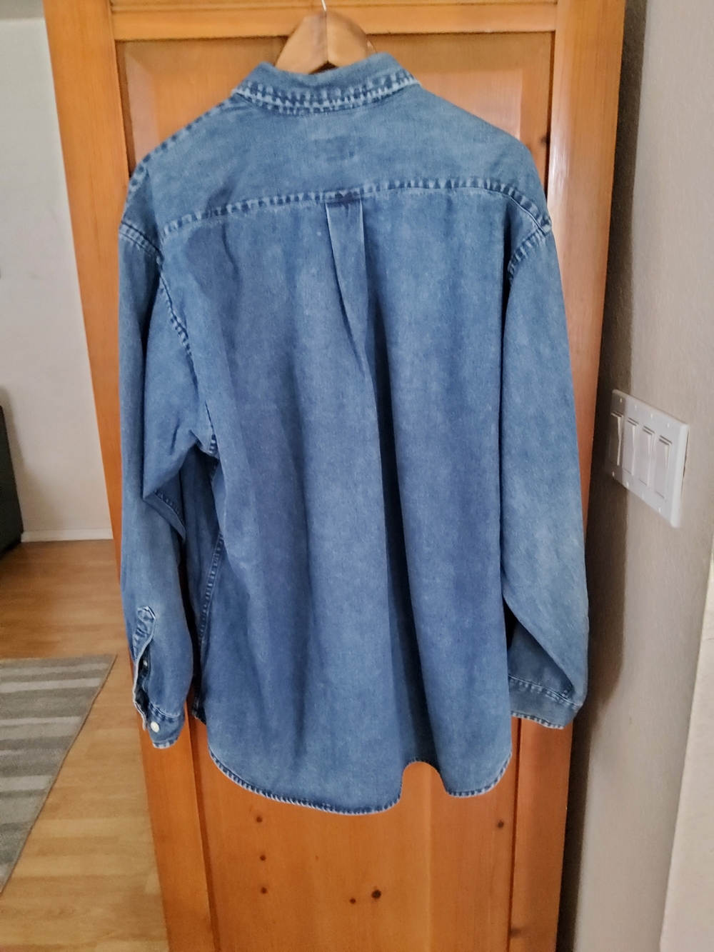 Ralph Lauren Jeans CO Denim Button Down Size XL VGUC Vintage 90's - Picture 7 of 14